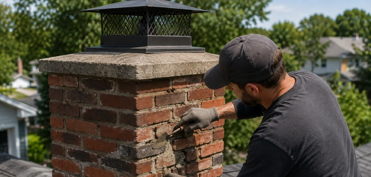 Professional chimney repair services in Dallas